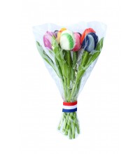Bouquet con 9 piccoli tulipani