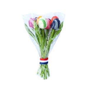 Bouquet con 9 piccoli tulipani